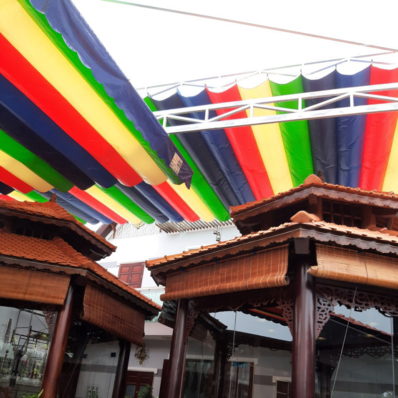 2-bat mai xep dieu khien tu xa mẫu mái xếp di động đẹp